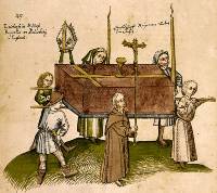 1417: Begräbnis des Bischofs von Salisbury; auch er starb während des Konstanzer Konzils